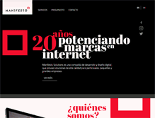 Tablet Screenshot of manifesto.com.ar